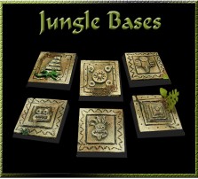 25 x 25mm Jungle Bases - Set of 4