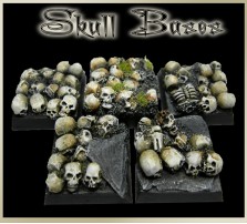 20 x 20mm Skull Bases - Set of 5