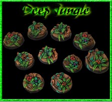 25mm Deep Jungle Round Bases - Set of 5