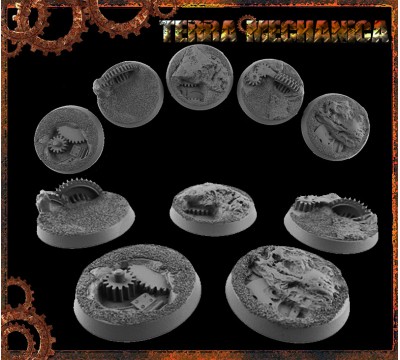 32mm Terra Mechanica Round Bases - Set of 4